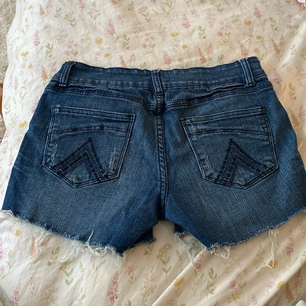 Y2K DELIA’S Blue Denim  Shorts - Picture 2 of 4